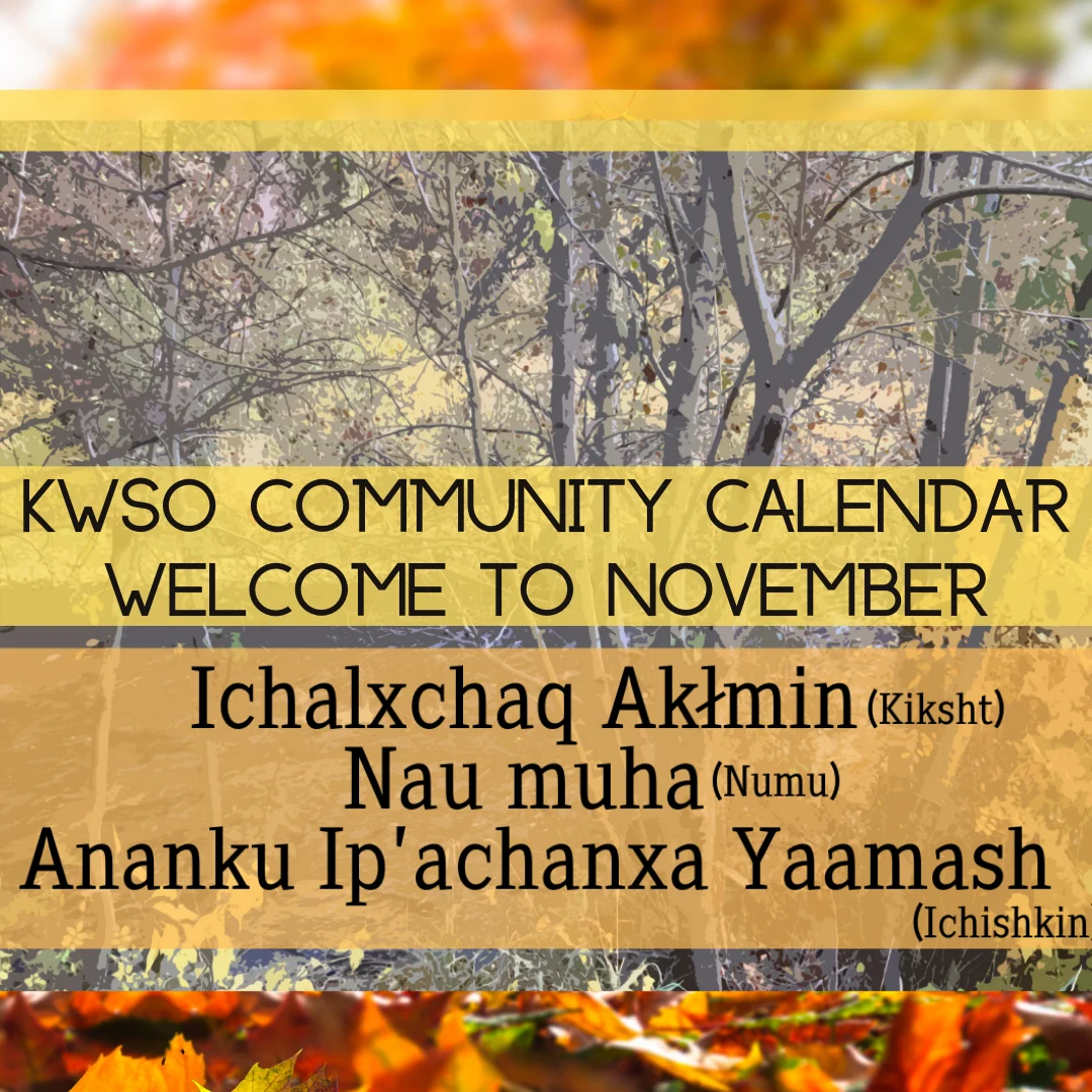 KWSO Calendar for Tue., Nov. 4, 2025