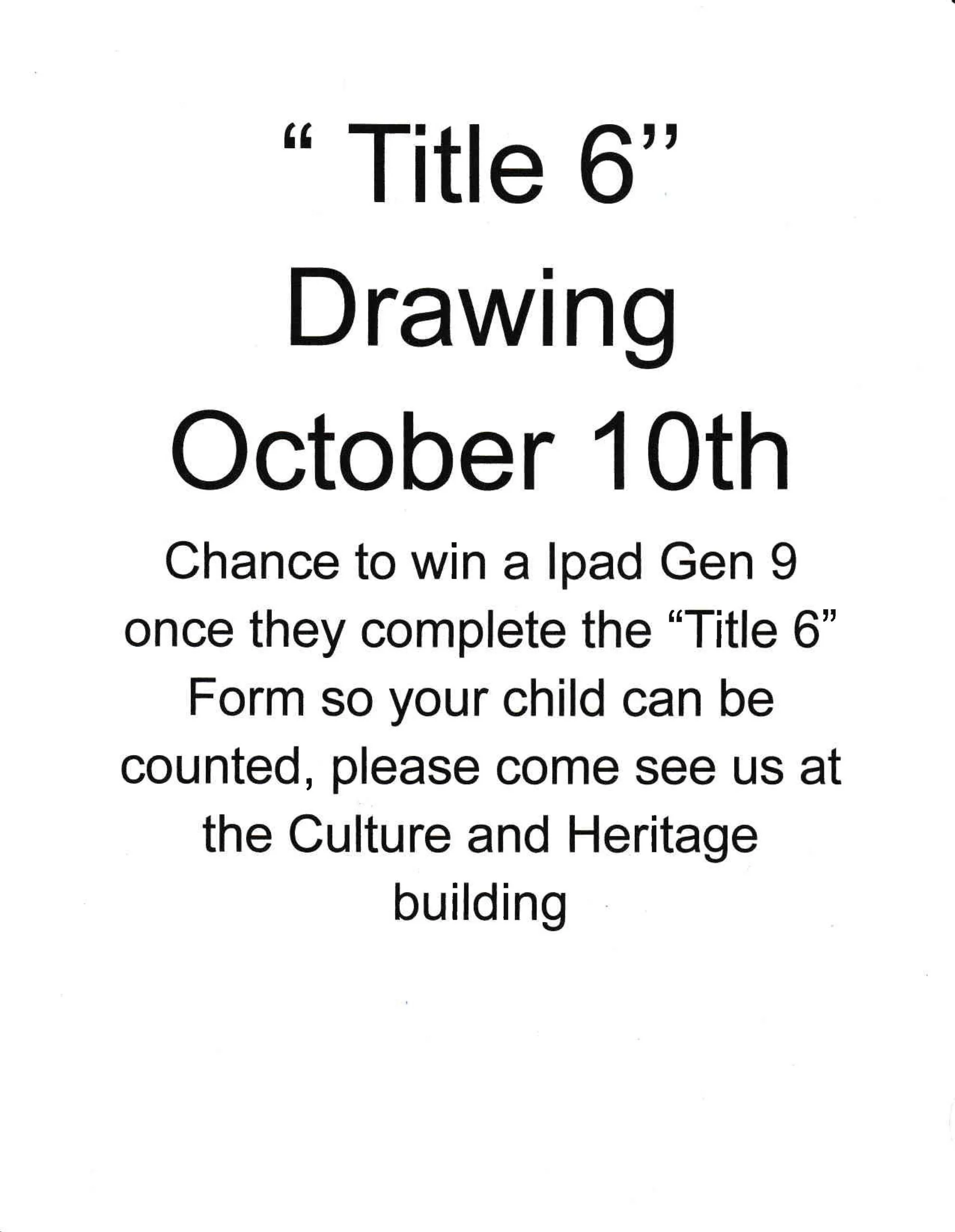 Title VI Indian Education Forms Due